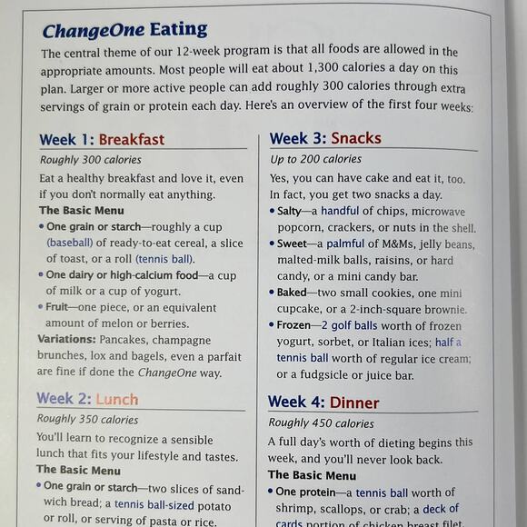 Change One -12 Week Eating Plan - Best Selling Book by John Hastings 319 Pages - Picture 6 of 8